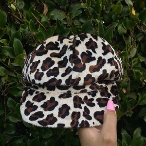 ✨ Cheetah Print Bakers Boy Cap✨
